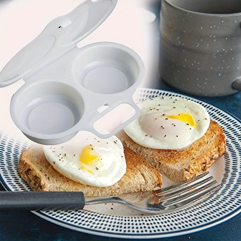 Easily cook perfect eggs every time with our round plastic egg poacher. This microwave egg steamer doubles as a reusable omelette cooker, making it a must-have for your kitchen supplies. It's made of food-safe materials and is an essential item for any