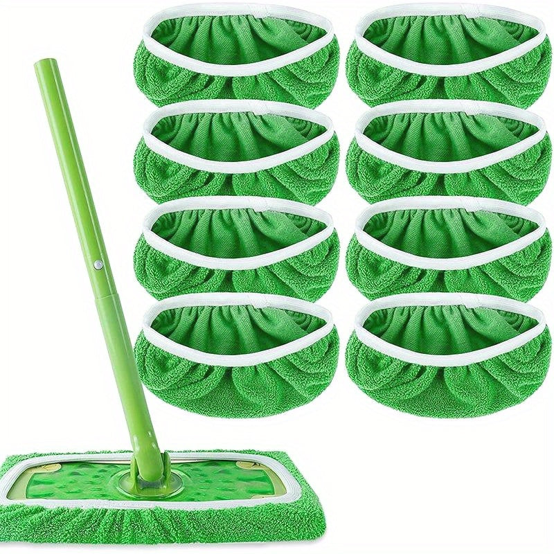 3 Reusable Microfiber Mop Pads - This flat floor mop cloth is washable, durable, and dust-repellent, perfect for wet and dry cleaning. Easy to clean, machine washable, and long-lasting cleaning supplies for home and office.