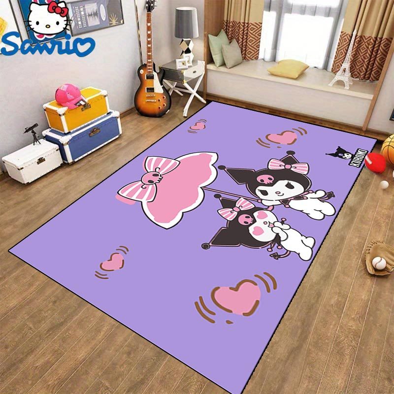 1pc, Corridors - Sanrio Soft Non-Slip Mat made of 100% Polyester, Perfect for Bedrooms and Entryways