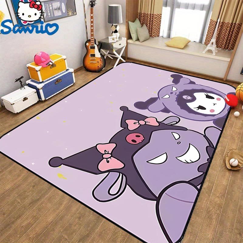 1pc, Corridors - Sanrio Soft Non-Slip Mat made of 100% Polyester, Perfect for Bedrooms and Entryways