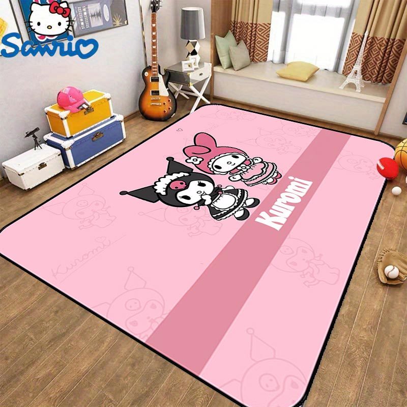 1pc, Corridors - Sanrio Soft Non-Slip Mat made of 100% Polyester, Perfect for Bedrooms and Entryways