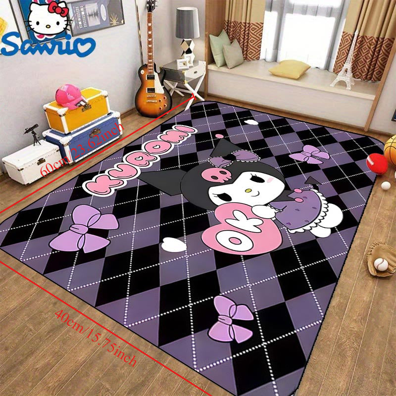 1pc, Corridors - Sanrio Soft Non-Slip Mat made of 100% Polyester, Perfect for Bedrooms and Entryways