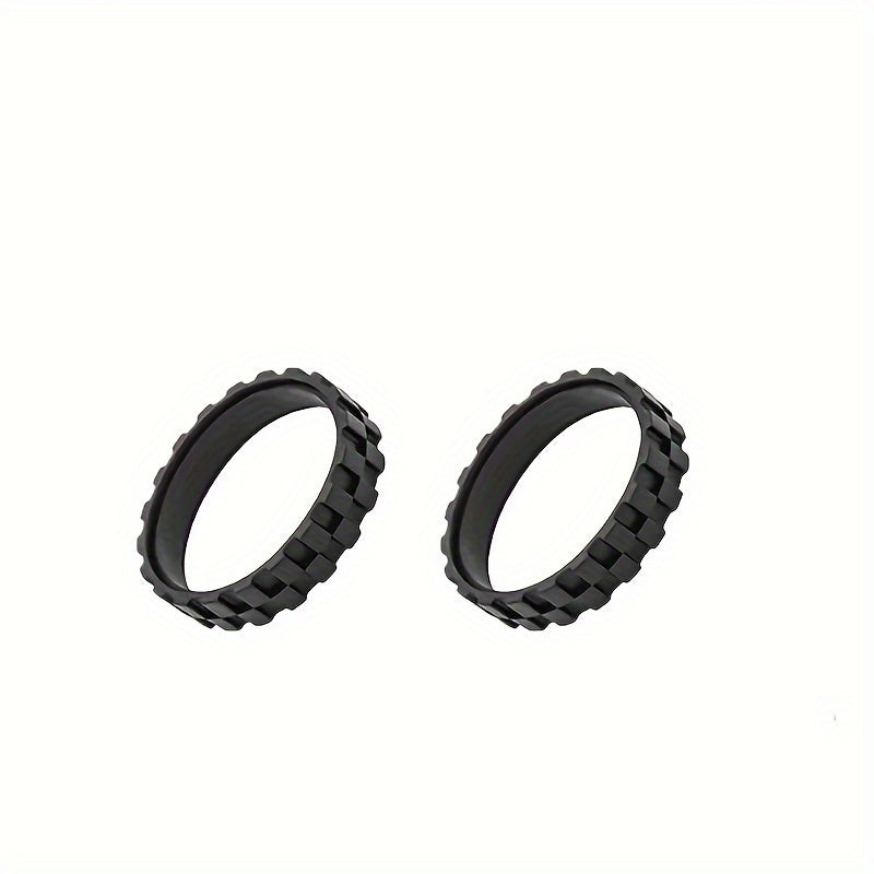 Set of 3 Replacement Tires and Front Caster Assembly for IRobot Vacuum Models 500-900, E5, E6, I7 Series