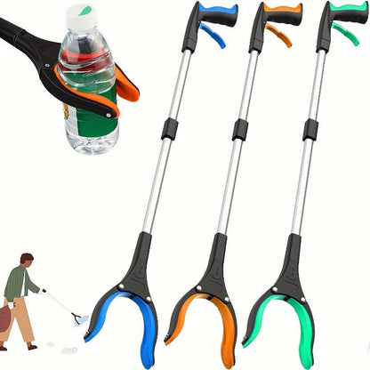 Set of 3 Foldable Grabbing Tools with 360° Rotating Pincers and Magnetic Tips, Ideal for Garbage Pickers, Elders, and Those Needing Lightweight Assistance grabbing items