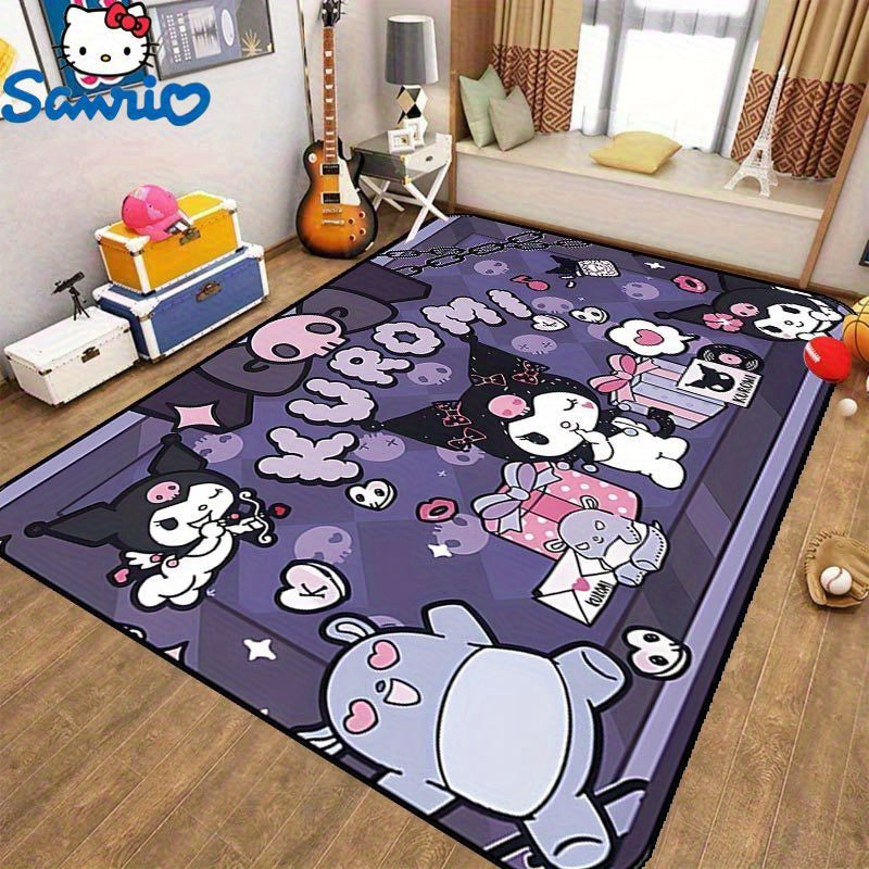 Sanrio Soft Area Mat with Non-Slip Backing - Ideal for Bedroom, Entryway, or Hallway Decoration, Ensuring Stability