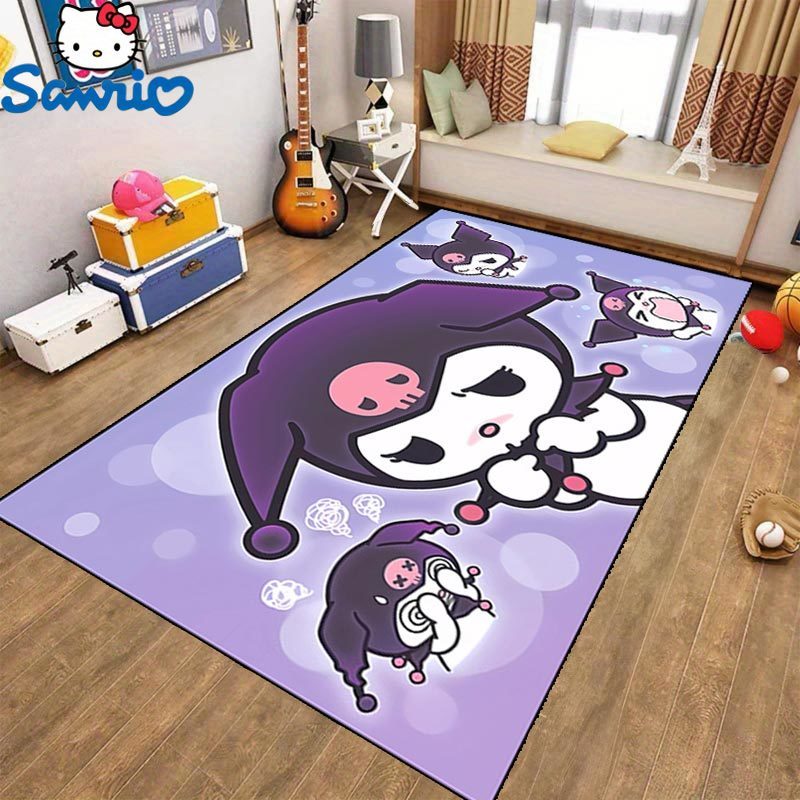 Sanrio Soft Area Mat with Non-Slip Backing - Ideal for Bedroom, Entryway, or Hallway Decoration, Ensuring Stability