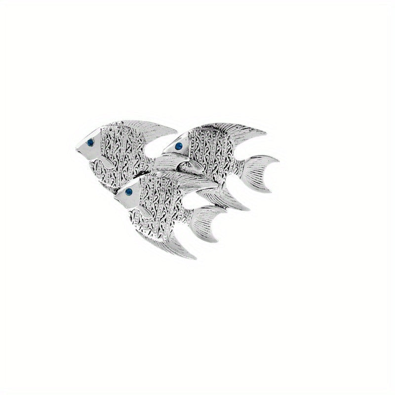 Stylish Enamel Animal Brooch Pins - Unique Rhinestone Fish Badge Collection for Fashionable Men and Women