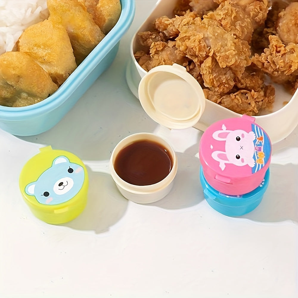 38 piece set of cartoon animal and fruit utensils, condiment squeeze bottles, and bento box decorations made of PP plastic. Fun dining accessories and kitchen supplies for both home and restaurant use.