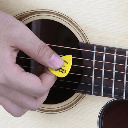 12pcs Premium Guitar Pick Set for Acoustic, Electric & Bass - Durable ABS Material, Assorted Thicknesses 0.58-1.5mm