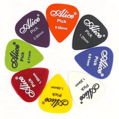 12pcs Premium Guitar Pick Set for Acoustic, Electric & Bass - Durable ABS Material, Assorted Thicknesses 0.58-1.5mm