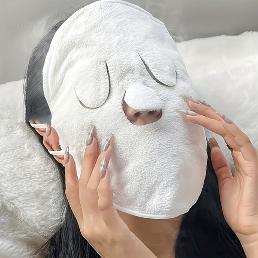 100% cotton facial hot compress with space theme, perfect for beauty skin care at home or in the spa - 34gsm.