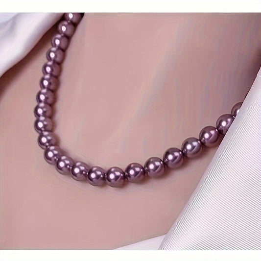 Exquisite 10-11mm Freshwater Pearl Necklace for Women - 45cm Length | Ideal Gift for Her, Mother's Day, Special Events & Formal Occasions