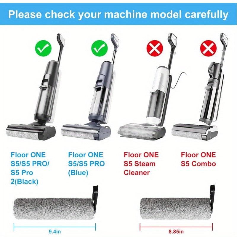 Compatible replacement brush rollers for Tineco Floor ONE S5/ Floor One S5 Pro 2 Smart Cordless Wet Dry Vacuum Cleaner.