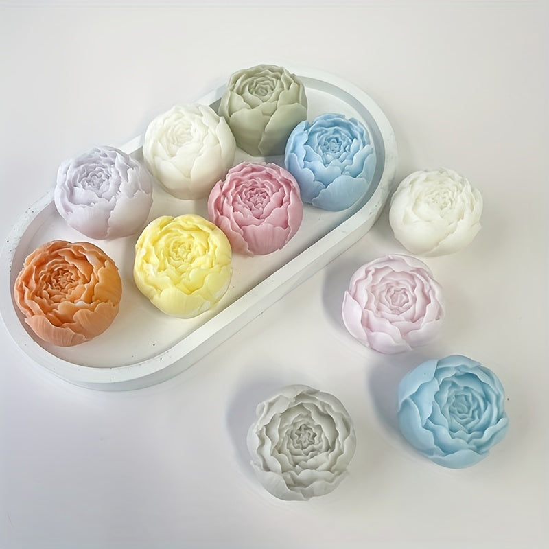 Blooming Rose Silicone Mold for DIY Candles & Resin Crafts - Ideal for Valentine's Day, Spring, and Summer Decor.