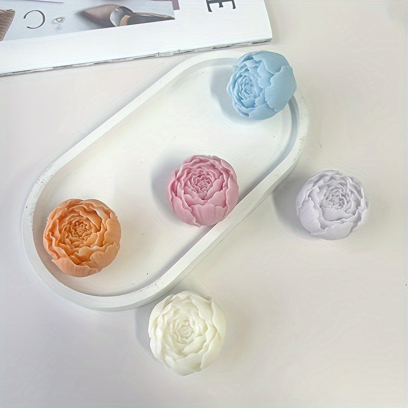 Blooming Rose Silicone Mold for DIY Candles & Resin Crafts - Ideal for Valentine's Day, Spring, and Summer Decor.