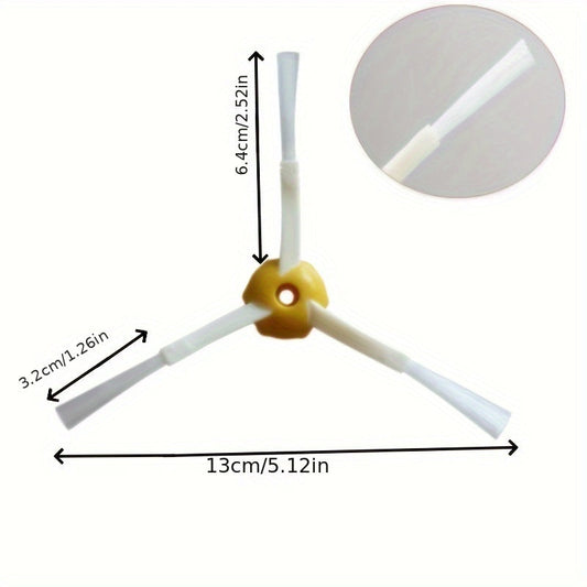Совместимые боковые щетки для замены для моделей iRobot серии 600 и 500 - комплект из 7 предметов включает пластиковые насадки для пола, винты и отвертку - Аксессуары для робота-пылесоса