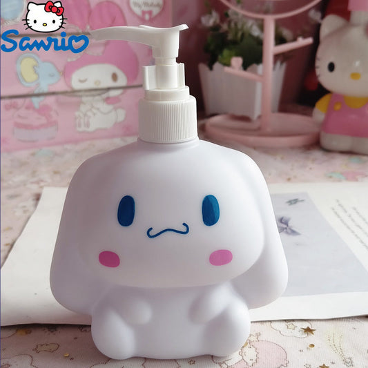 Get organized with the adorable Sanrio Kuromi Large Capacity Shampoo & Shower Gel Dispenser. This cute cartoon design is perfect for keeping your bathroom neat and tidy.