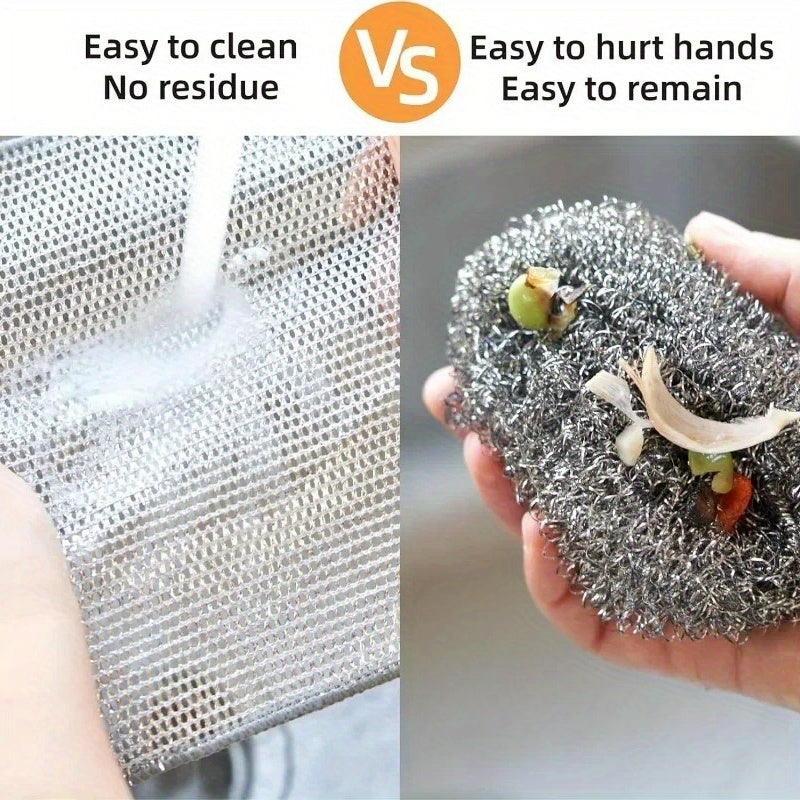 30pcs Ultra-Fine Microfiber Steel Wool Soap Pads - Double-Sided Kitchen Scrubbers