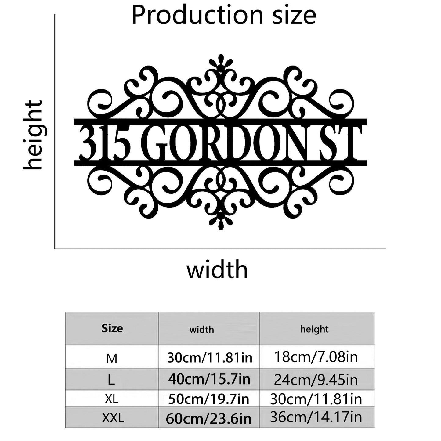 Customize your outdoor decor with a sleek Black Iron Metal Door Hanger featuring your own House Number and Stylish Pattern - Perfect for adding a touch of elegance to your home address or garden. Suitable for individuals ages 14 and up, this unique gift