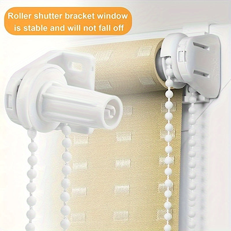 Repairing roller blinds is made easy with this durable white plastic repair kit. It includes everything you need for simple installation, including a clutch, bracket, and more.