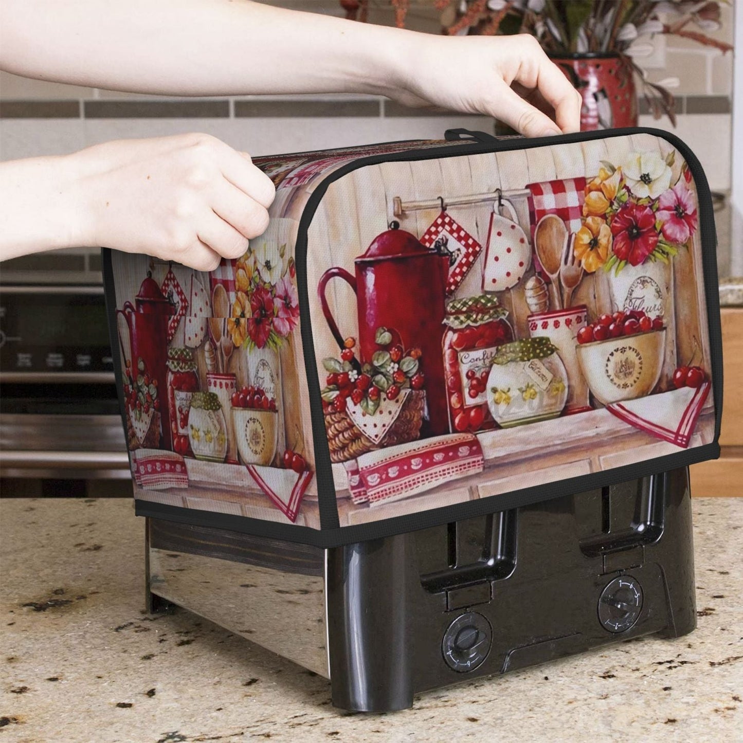 One Piece of Sweet Kitchen Protective Cover for Small Appliances such as Bread Maker, Spit Driver, and other Kitchen Accessories to Keep them Protected from Dust and Damage in the Home.