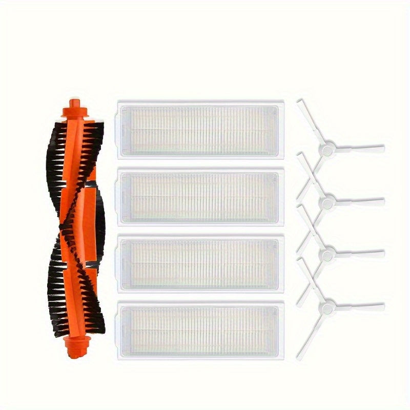 Replacement Parts Kit for Xiaomi Robot Vacuum S10 S12 B106GL/ Mop 2S XMSTJQR2S - Includes Main Brush, Side Brushes, HEPA Filters Set, No Power Required Sweeping Accessories