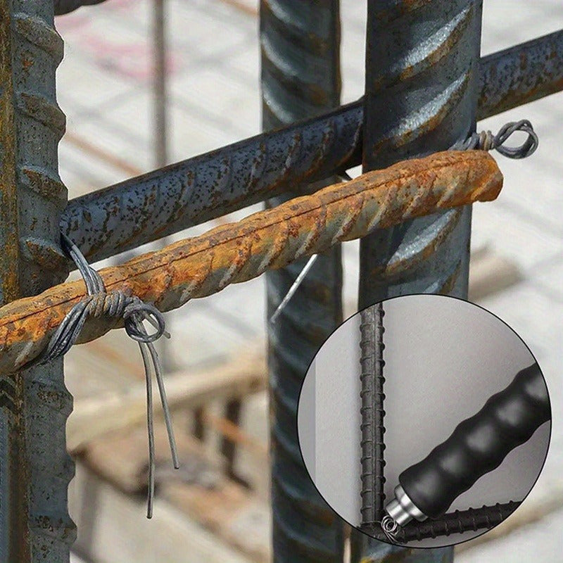 ProBuild High Carbon Steel Rebar Tie Hook for DIY Construction Projects