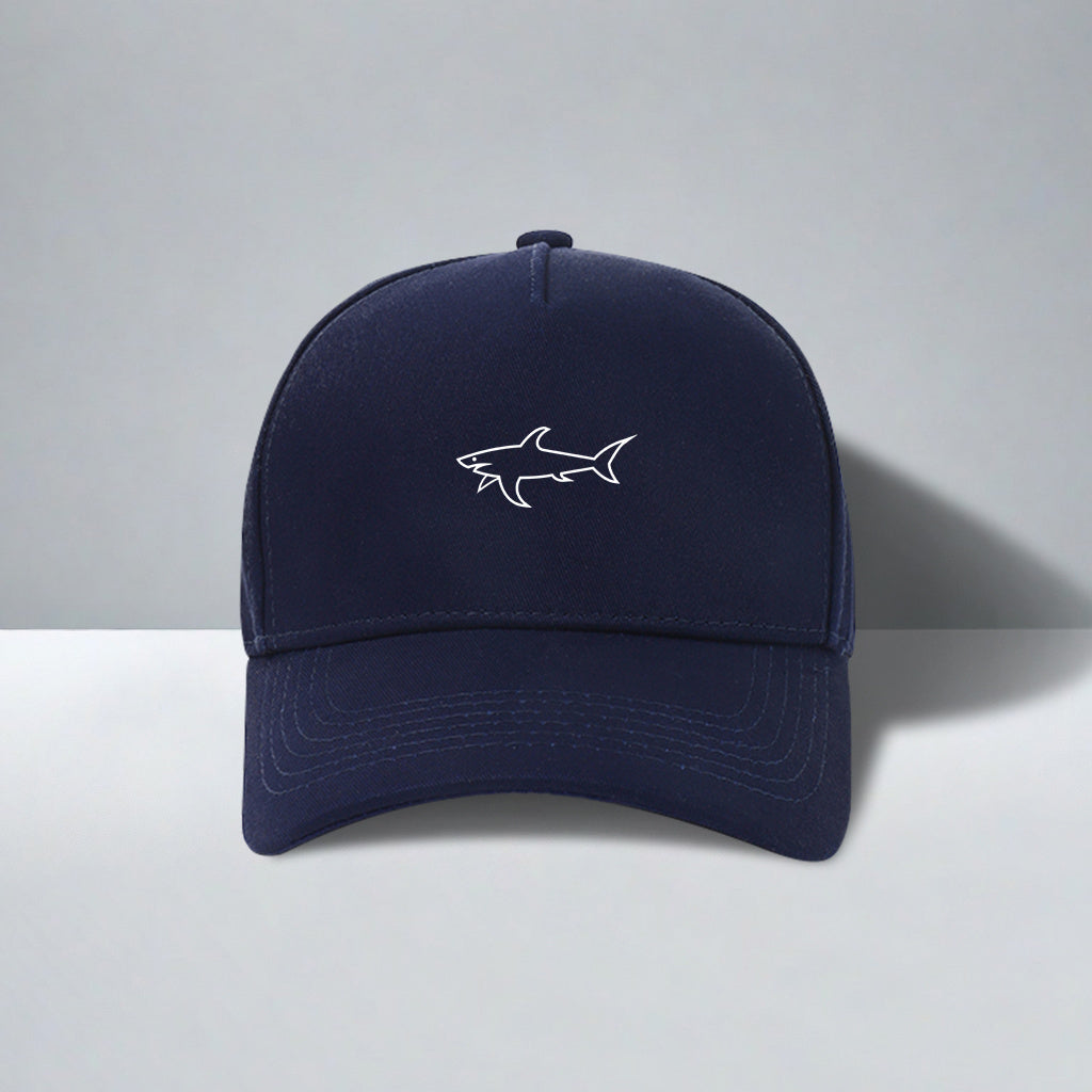 Classic Shark Baseball Cap - Adjustable Dad Hat in black for men & women, perfect for casual golf and attire.