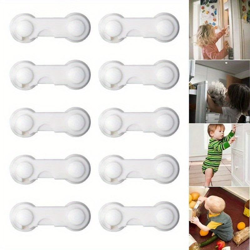 2-4 pieces of Child Safety Protector Set with Multi-functional Child Safety Locks for Cupboards, Cabinets, and Drawers