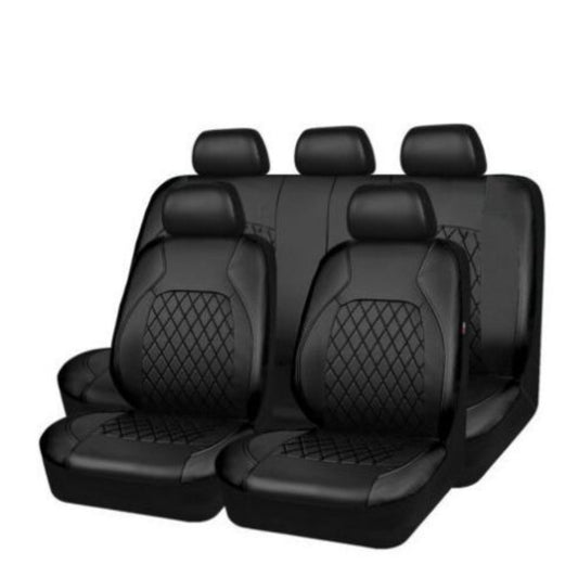 5-piece set of high-end luxury leather car seat covers with headrest, suitable for most cars, SUVs, and pickup trucks. Also includes pet seat cushions.