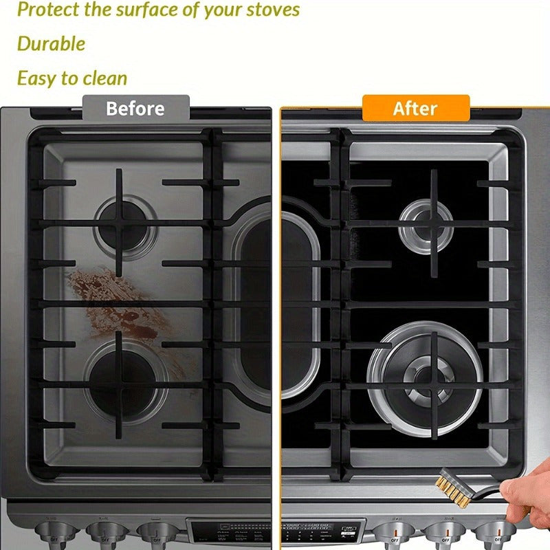 3 pieces of Gas Stove Protectors - Non-Stick, Washable, and Heat-Resistant Covers for Kitchen Safety