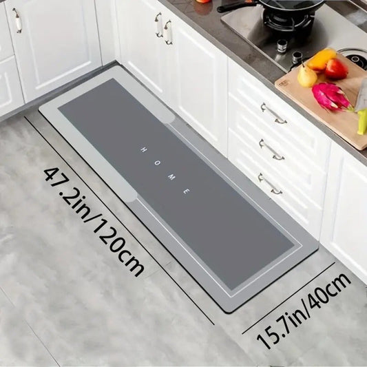 Durable and Soft Kitchen Mat - Non-Slip, Resistant to Oil and Water, Stain-Proof, Easy to Clean in the Washing Machine for Home Decoration