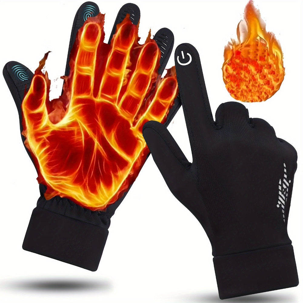 Stay warm this winter with our versatile winter gloves set, suitable for both men and women. These cold weather gloves are perfect for running, driving, cycling, hiking, or any outdoor work. With touch screen capability, you can stay connected while