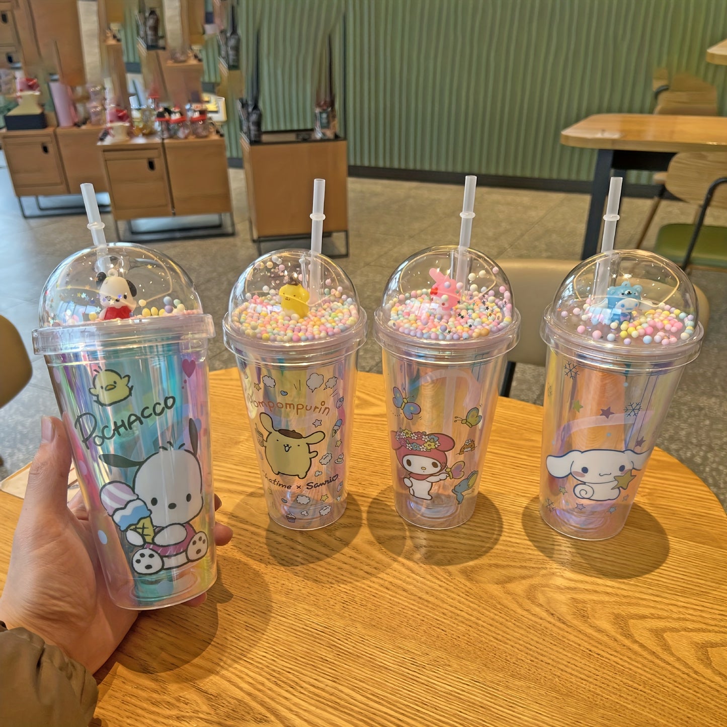 1pc Laser Sanrio Water Cup, Cute Fairy Tumbler with Straw - Bpa-Free, Lightweight Insulated Bottle for Sports & Outdoors.