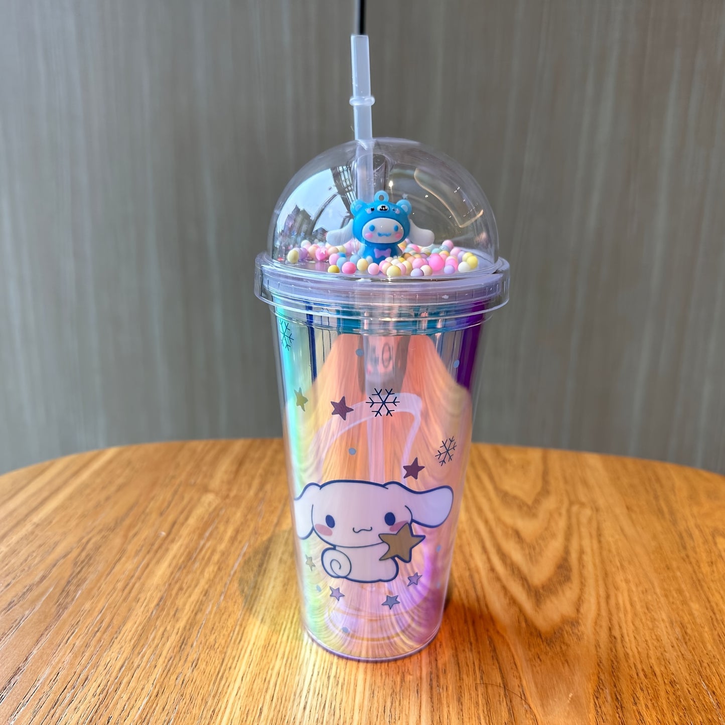 1pc Laser Sanrio Water Cup, Cute Fairy Tumbler with Straw - Bpa-Free, Lightweight Insulated Bottle for Sports & Outdoors.