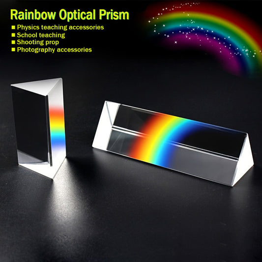 Physical Science Prism Glass Reflective Color Spectrum Learning Education Prism for Physics teaching, with usage possibilities including gifts, hobbies, school teaching, shooting props, and