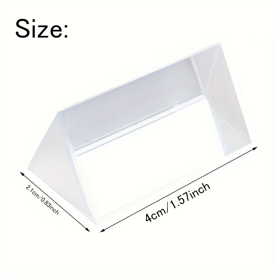 Physical Science Prism Glass Reflective Color Spectrum Learning Education Prism for Physics teaching, with usage possibilities including gifts, hobbies, school teaching, shooting props, and