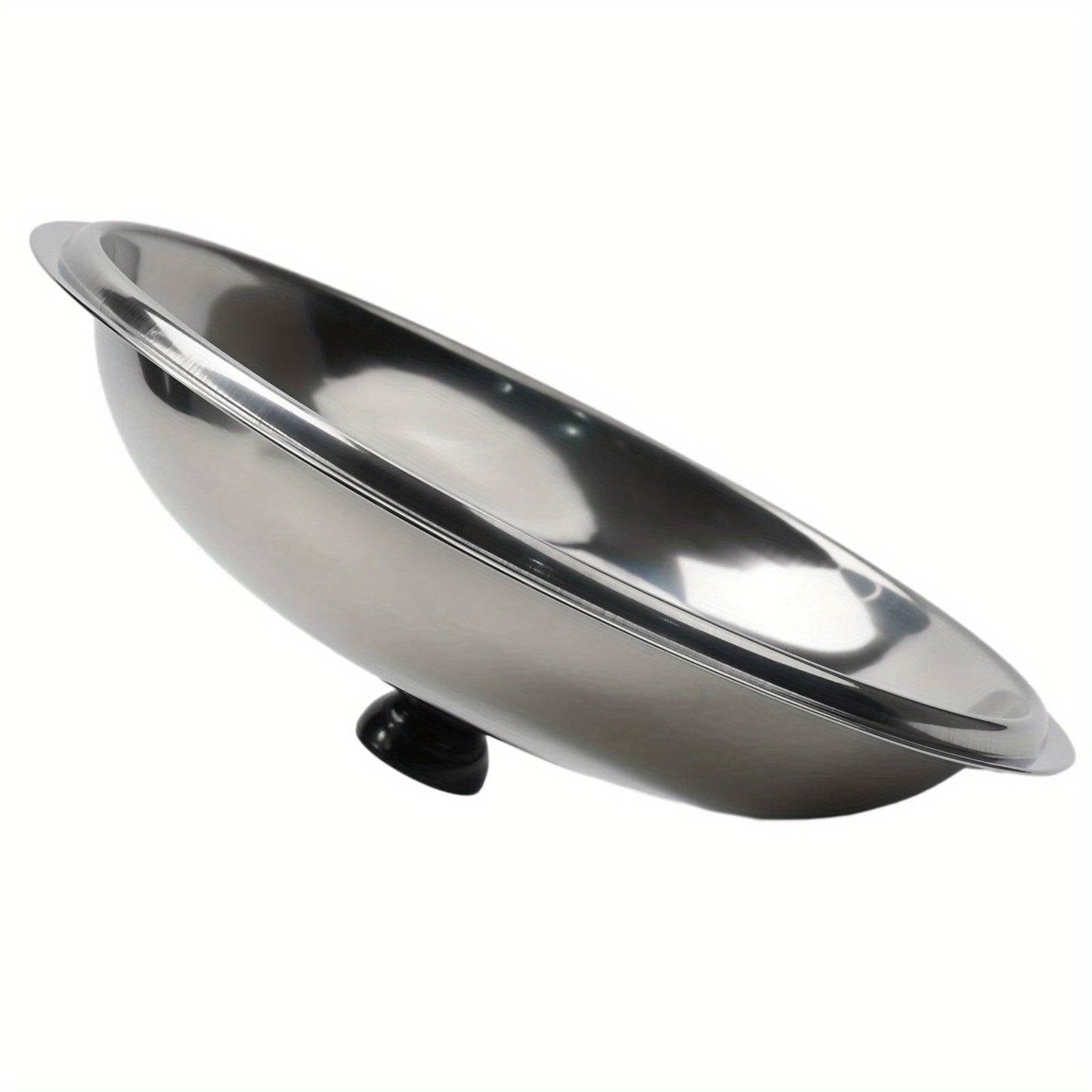 Stainless Steel Pot Lid with Glass Window - Fits Universally on Woks and Pots, Features Knob & Steam Vent, Ideal Kitchen Accessory Replacement