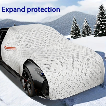 Durable nylon windshield cover for all seasons.