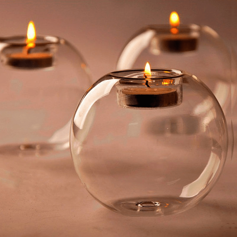 Multi-purpose Elegant Glass Tealight Candle Holder - Perfect for Holidays, Events, and Home Decor - Creates Romantic Ambiance