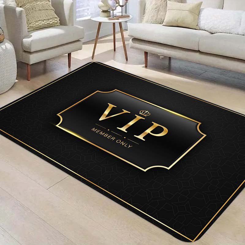 Durable VIP Pattern Thick Kitchen Mat - Features Non-Slip, Stain-Resistant & Machine Washable Qualities for Use in Living Room, Porch, Balcony - Versatile Home Decor Piece, Floor Mat that is Wear-Resistant and Anti-Fouling