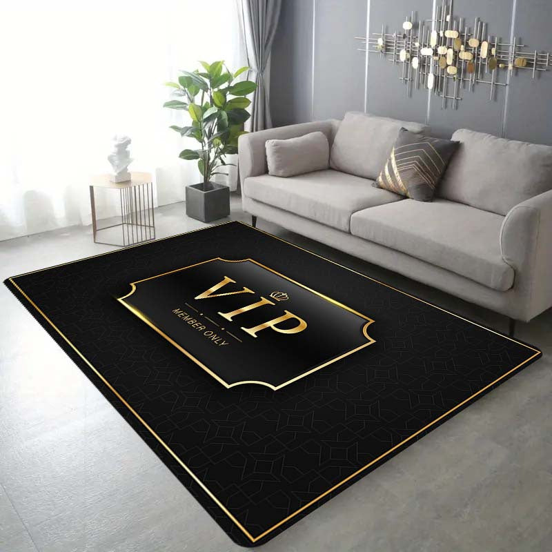 Durable VIP Pattern Thick Kitchen Mat - Features Non-Slip, Stain-Resistant & Machine Washable Qualities for Use in Living Room, Porch, Balcony - Versatile Home Decor Piece, Floor Mat that is Wear-Resistant and Anti-Fouling