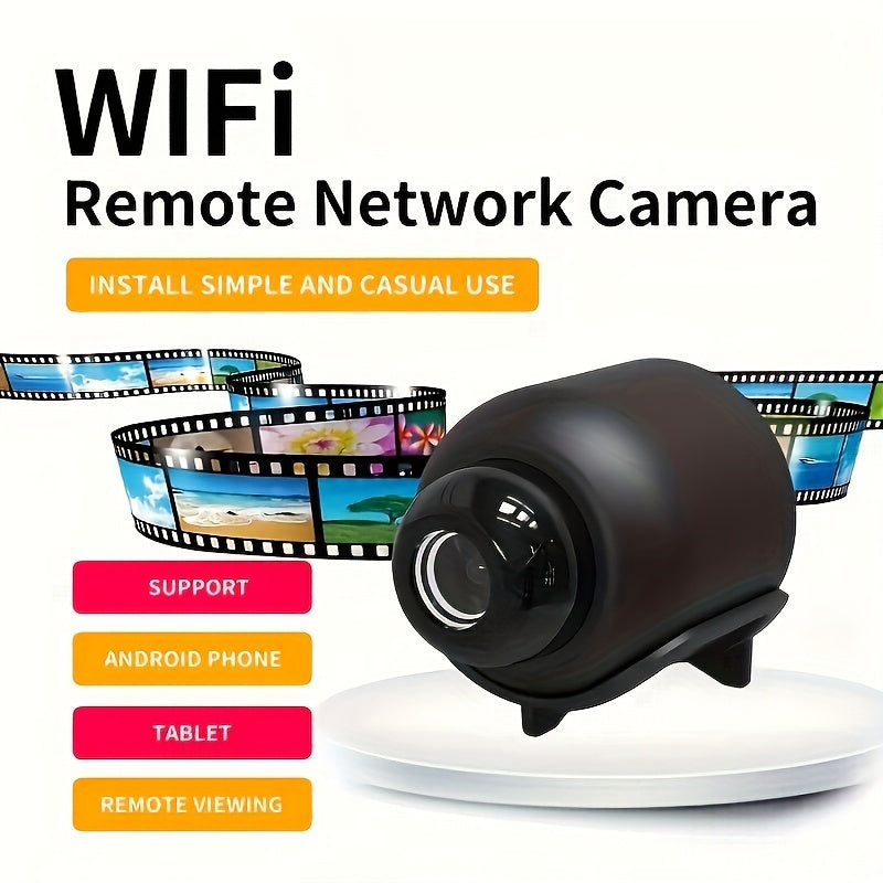 Teruhal Mini Camera with HD video, remote monitoring, smart home security, USB powered, Wi-Fi connectivity, app control, and local storage up to 64G. No battery included. Not waterproof.