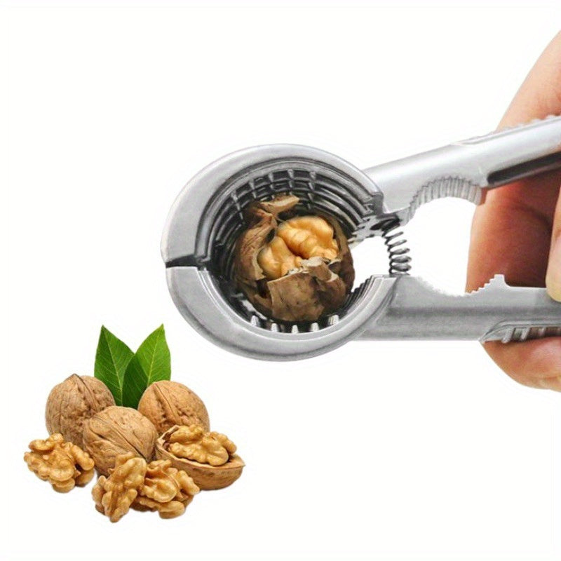 Set of Nut Crackers made of Stainless Steel - Durable Clamp for Walnuts, Tool for Opening Pecans, Crusher for Hazelnuts, Sheller for Almonds - Versatile Kitchen Gadget Kit