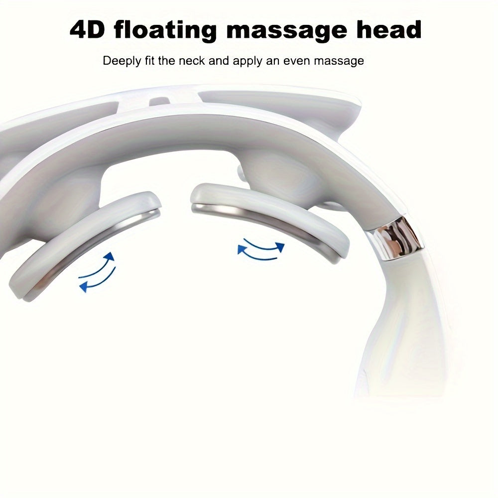 Rechargeable neck massager for deep tissue kneading, scent-free, ideal for relieving neck and shoulder tension - perfect gift for anyone.