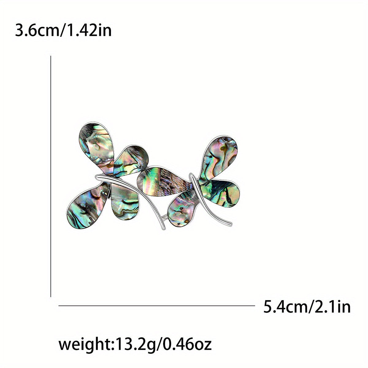 Stylish Vintage Butterfly Brooch featuring Abalone Shell - The Perfect Accent for Every Ensemble