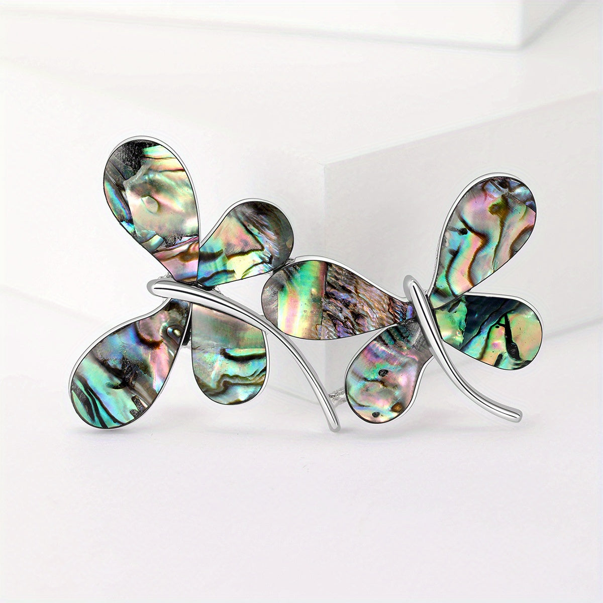 Stylish Vintage Butterfly Brooch featuring Abalone Shell - The Perfect Accent for Every Ensemble