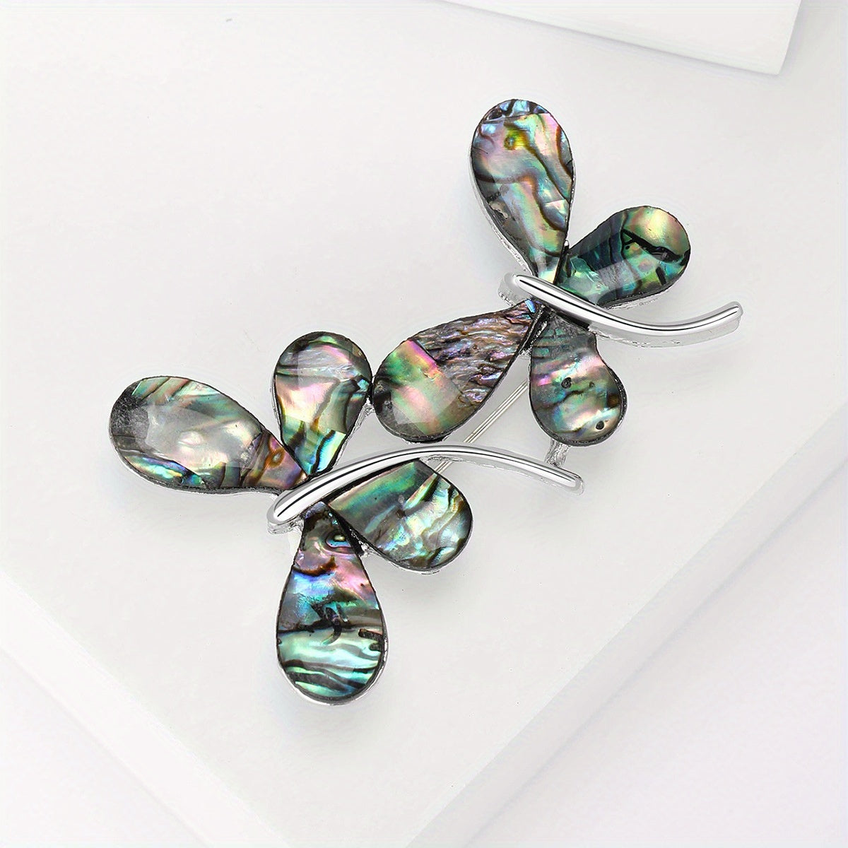 Stylish Vintage Butterfly Brooch featuring Abalone Shell - The Perfect Accent for Every Ensemble