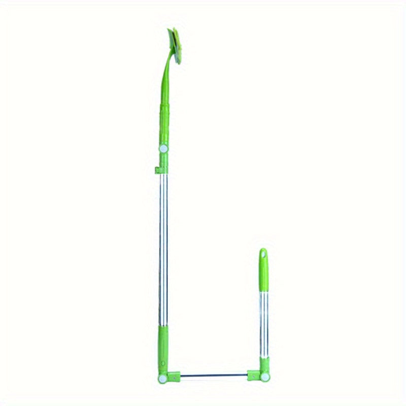 Extendable Telescopic Window Cleaning Brush with Plastic Sponge Mop - perfect for high-rise glass and floor dust removal in living rooms and building facades. Great for multi-purpose use.