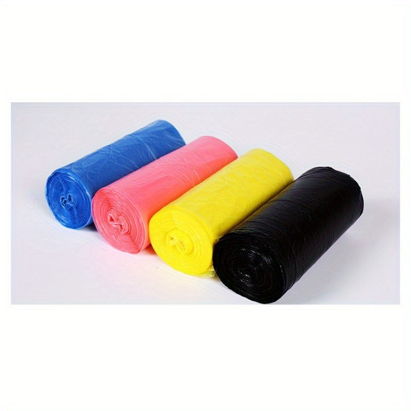 Household Garbage Bags: 3 or 7 Pieces, Disposable, Rollable, Colorful, Flat Pouches in Random Colors